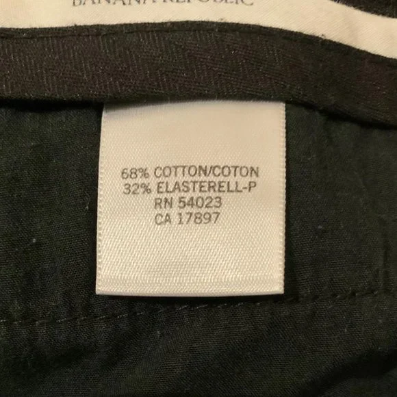 Banana Republic Wide At Waist Adjustable Pocket Button Zip Women 10 R Black - Picture 8 of 9